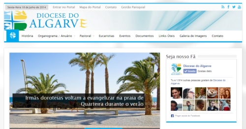 Website da Diocese do Algarve